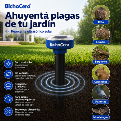 BichoCero JARDIN - Estaca Repelente Ahuyentador